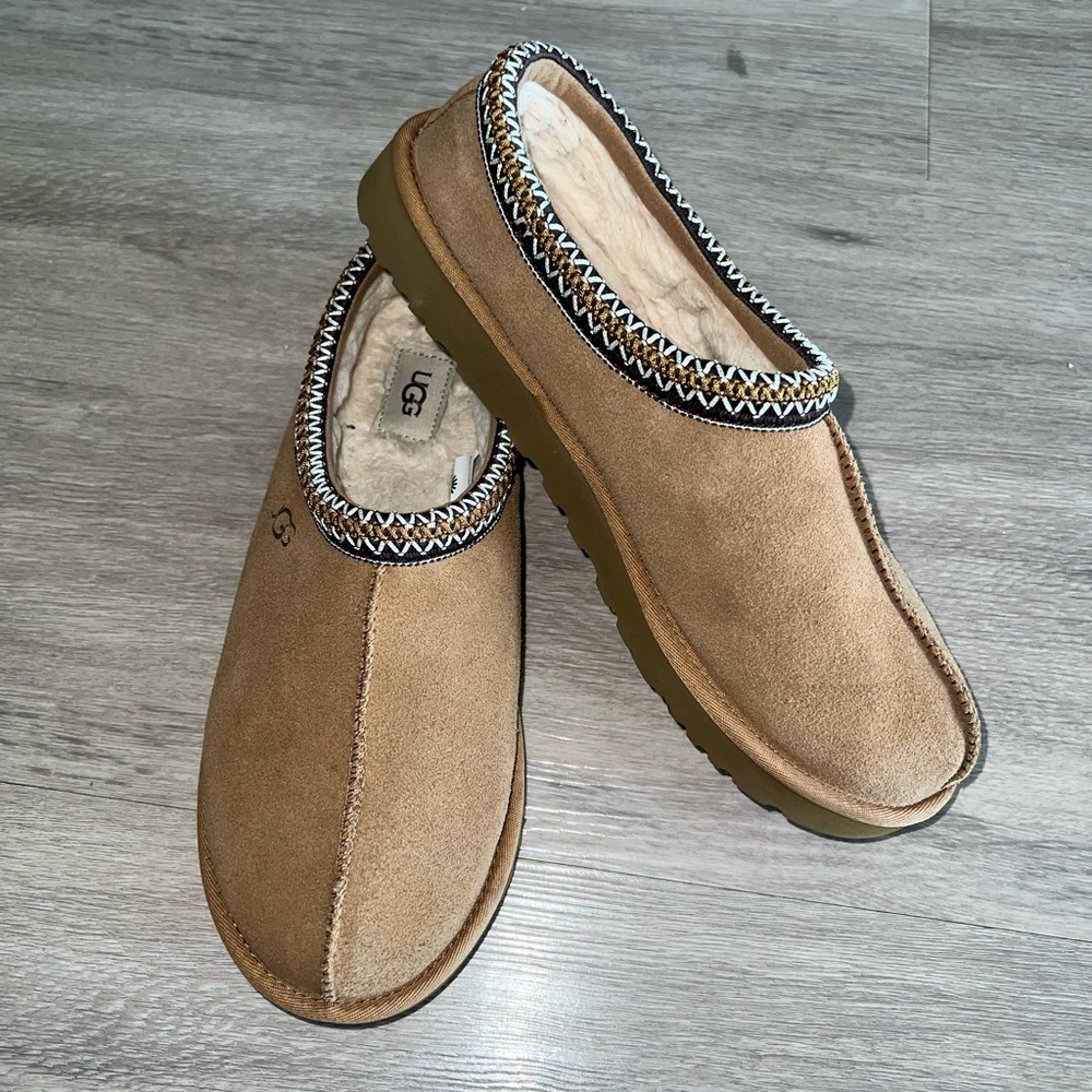 UGG tasman taz Suede Slippers chestnut mens  sz 11